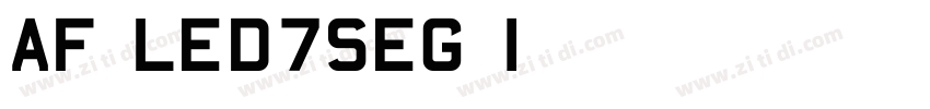 AF LED7Seg 1字体转换